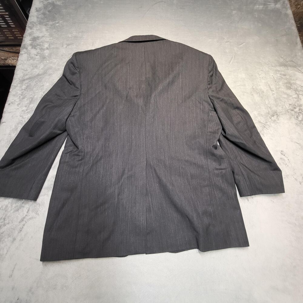 Botany 500 Suit Mens 42 Gray 2 Piece Classic Fit Single-Breasted Stretch Striped - Picture 8 of 16